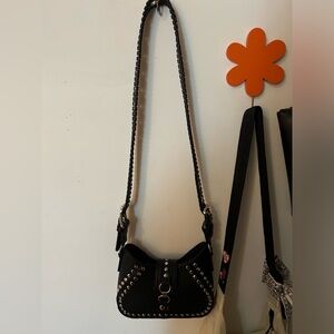 Urban Outfitters Studded Black Mini Shoulder Bag